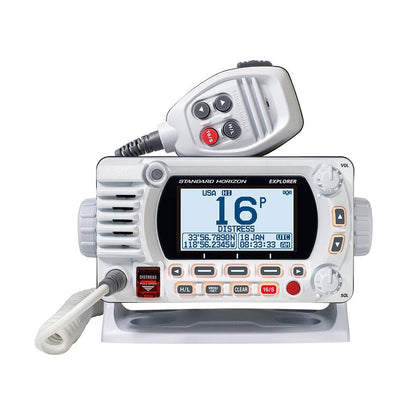 Suncoast Marine and Auto offers Standard Horizon GX1800G Fixed Mount VHF w/GPS - White [GX1800GW]