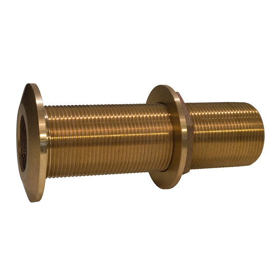 Suncoast Marine and Auto offers GROCO 1" Bronze Extra Long Thru-Hull Fitting w/Nut [THXL-1000-W]