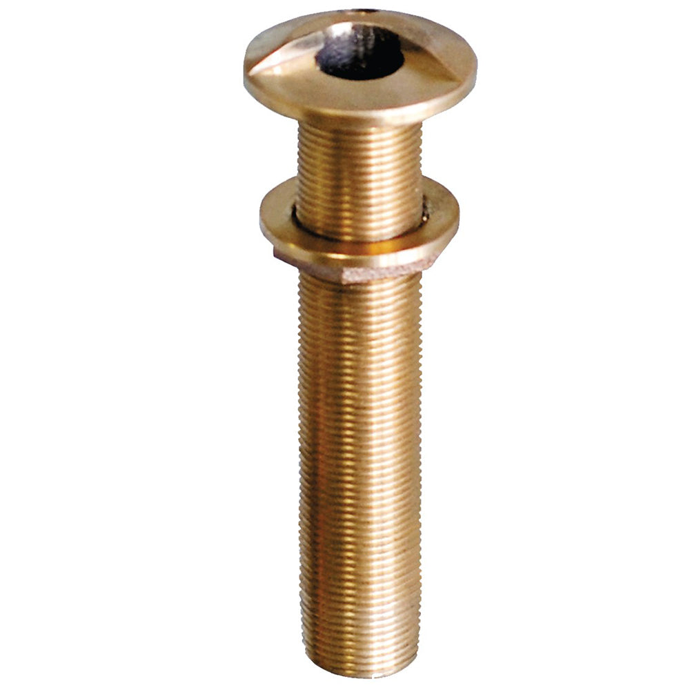 Suncoast Marine and Auto offers GROCO 3/4" Bronze Extra Long High Speed Thru-Hull Fitting w/Nut [HSTHXL-750-W]