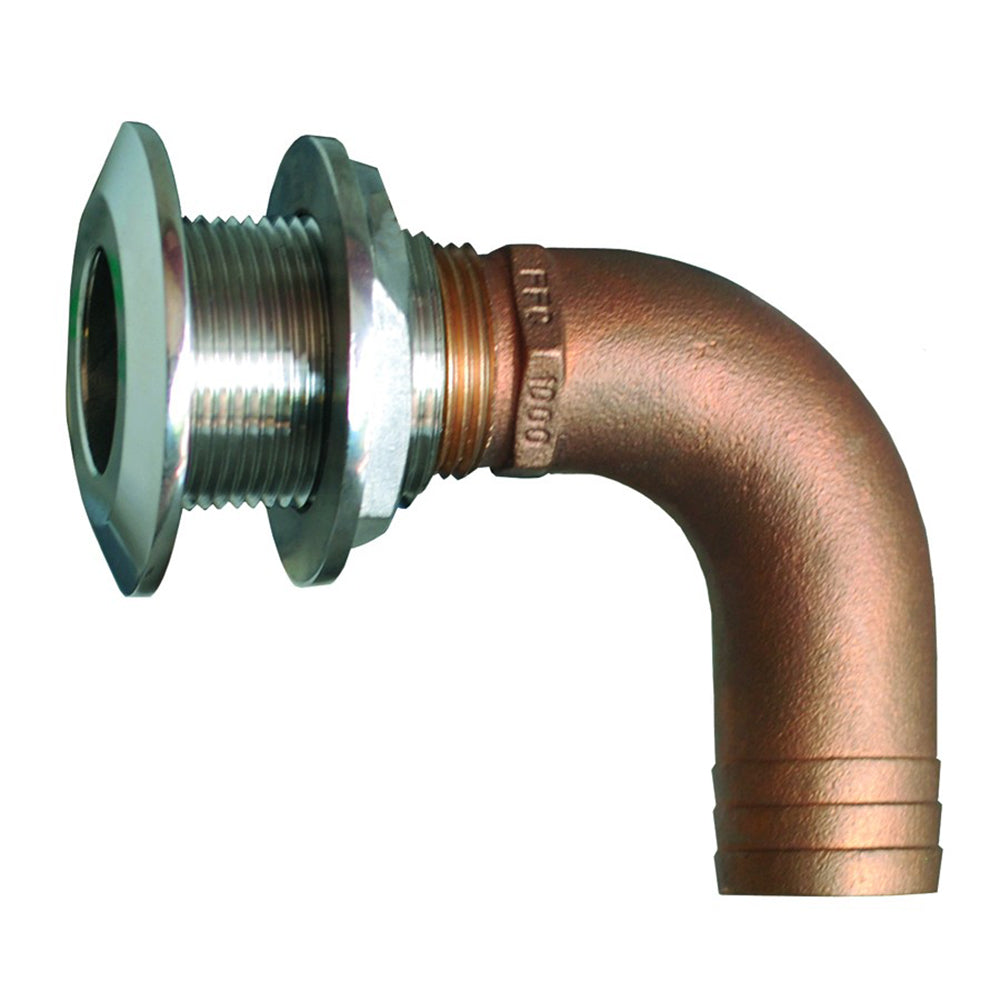 Suncoast Marine and Auto offers GROCO 3/4" 90 Degree Hose Thru-Hull Fitting [HTHC-750-S]