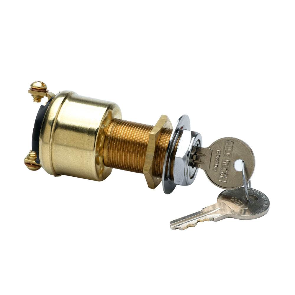 Suncoast Marine and Auto offers Cole Hersee 2 Position Brass Ignition Switch [M-489-BP]