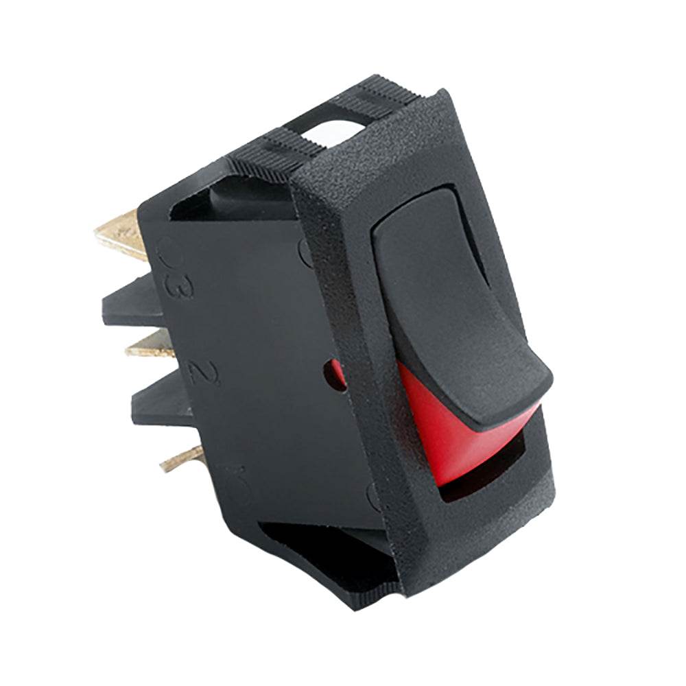 Suncoast Marine and Auto offers Cole Hersee Narrow Body Curved Rocker Switch SPST On-Off 3 Blade [54007-BP]