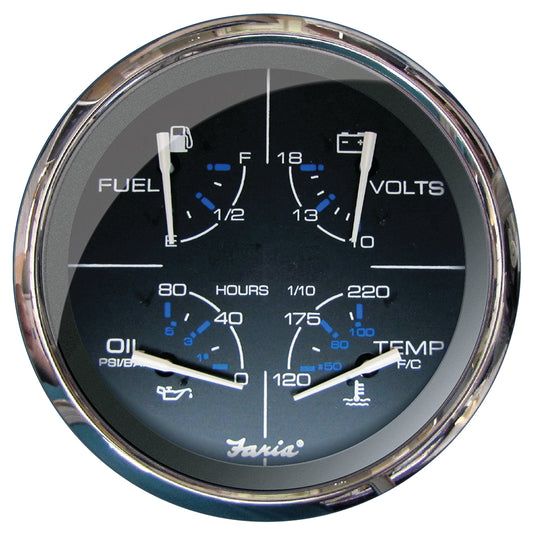 Suncoast Marine and Auto offers Faria Chesapeake Black 5" Multifunction Gauge [33762]