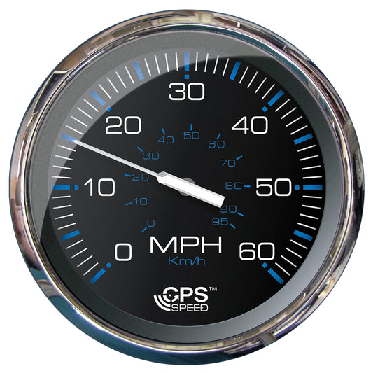 Suncoast Marine and Auto offers Faria Chesapeake Black 5" Studded Speedometer - 60 MPH (GPS) [33761]