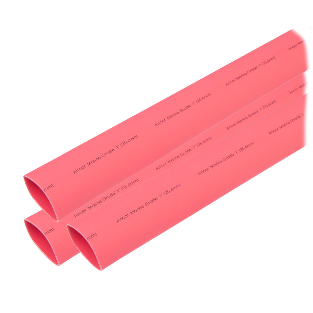 Suncoast Marine and Auto offers Ancor Heat Shrink Tubing 1" x 3" - Red - 3 Pieces [307603]