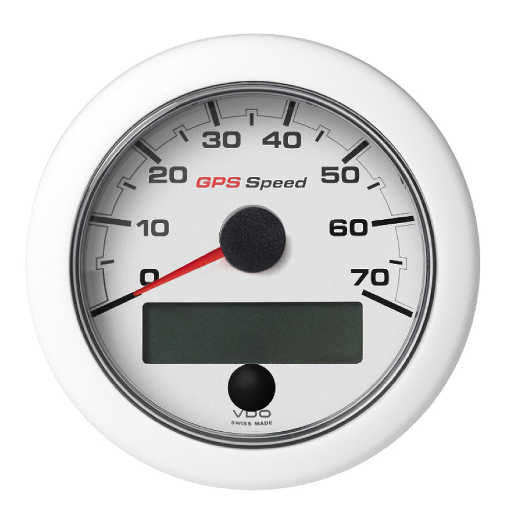 Suncoast Marine and Auto offers Veratron 3-3/8" (85mm) OceanLink GPS Speedometer (0-70 KN/MPH/KMH) - White Dial Bezel [A2C1352090001]