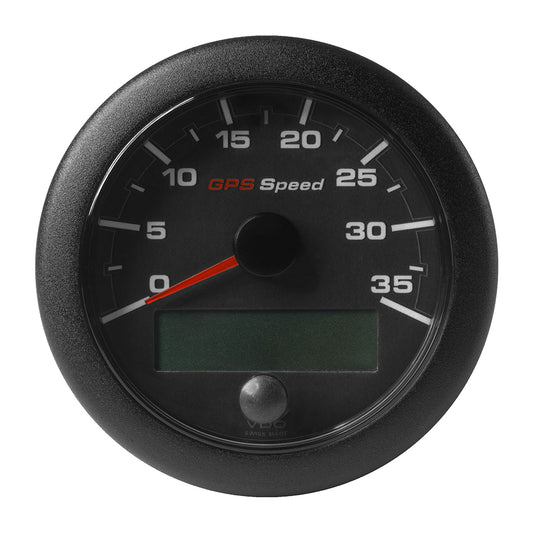 Suncoast Marine and Auto offers Veratron 3-3/8" (85mm) OceanLink GPS Speedometer - Black Dial Bezel (0-35 K/MPH/KMH) [A2C1351980001]