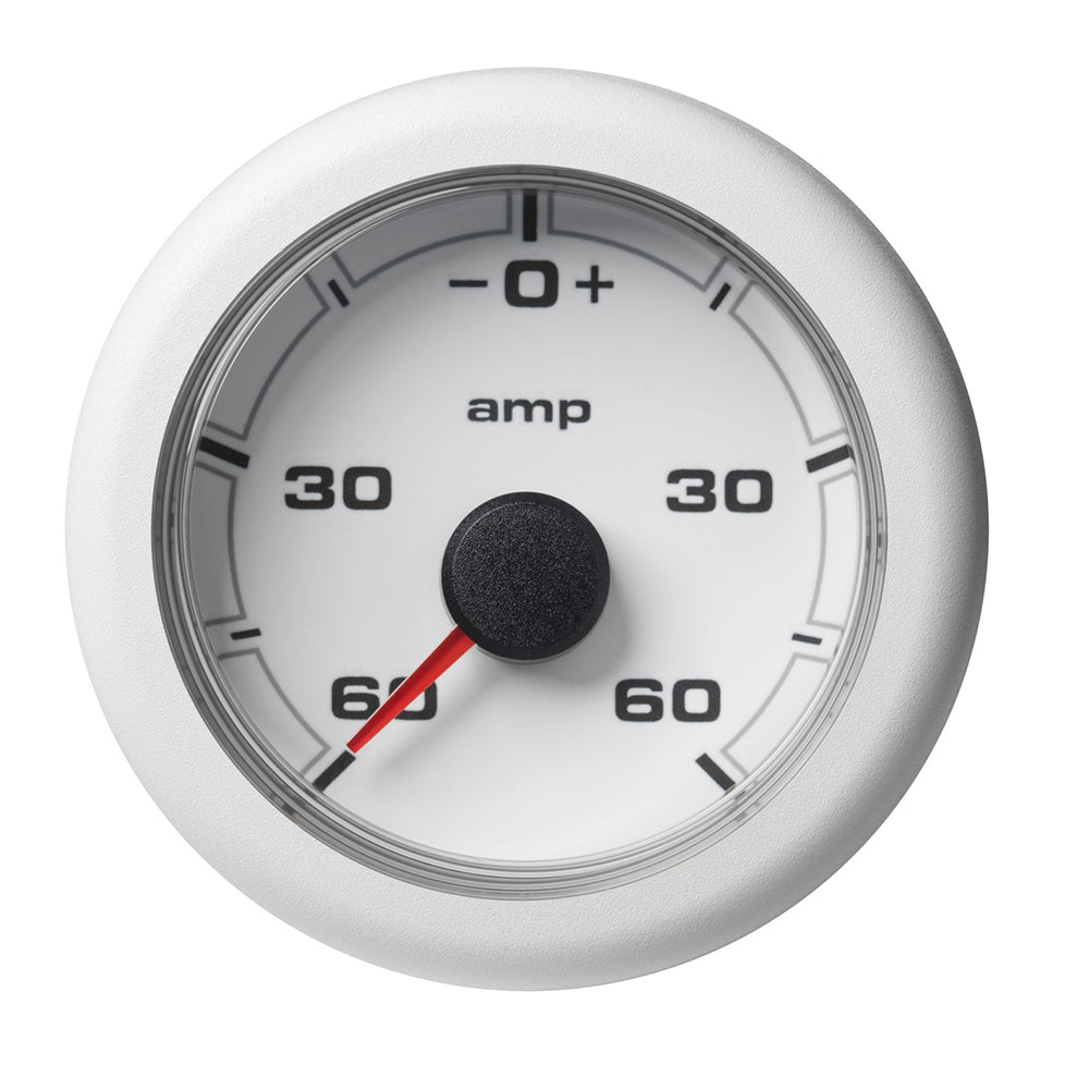 Suncoast Marine and Auto offers Veratron 52MM (2-1/16") OceanLink Battery Current Gauge (-60/+60 AMP) - White Dial Bezel [A2C1349660001]