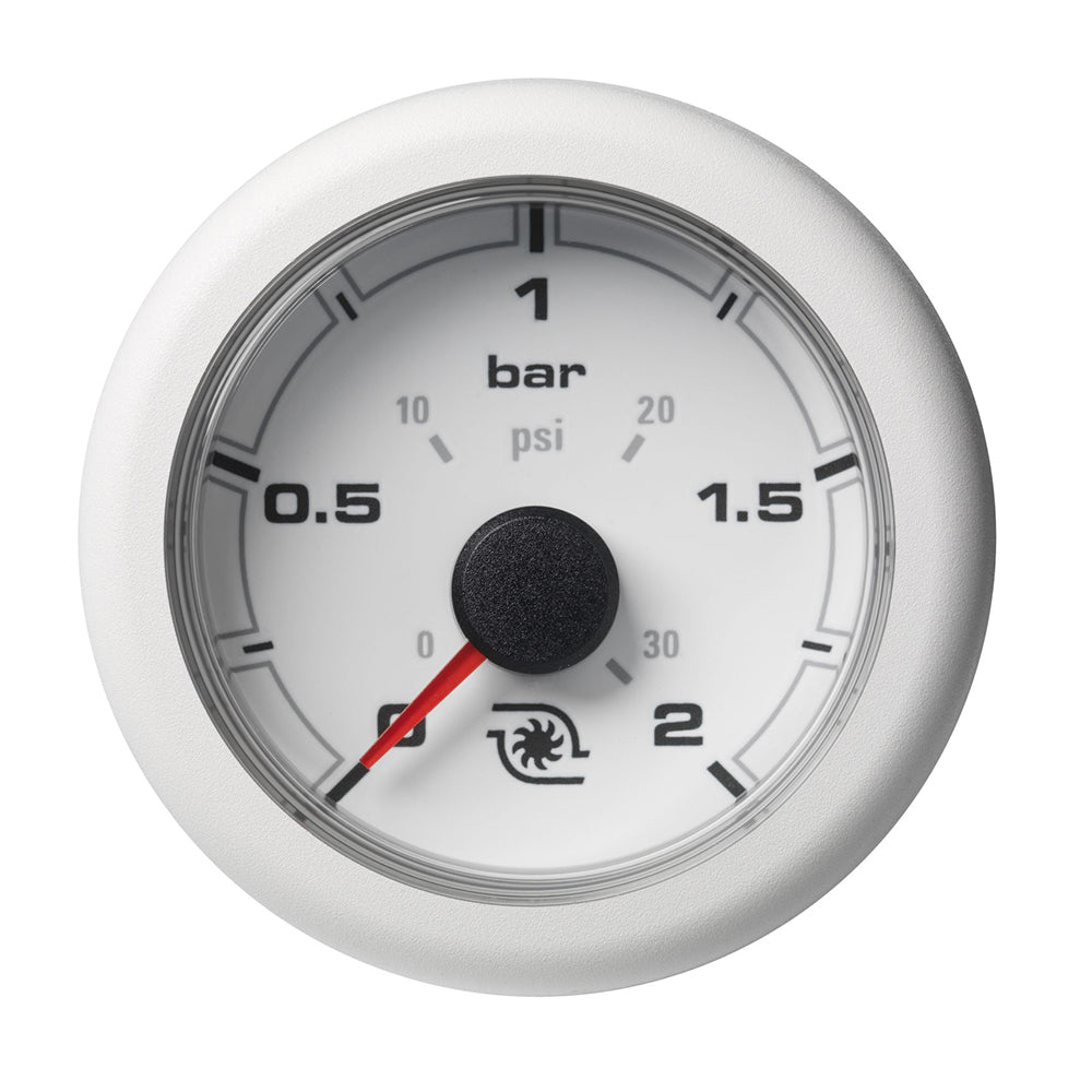 Suncoast Marine and Auto offers Veratron 52MM (2-1/16") OceanLink Boost Pressure Gauge - 2 Bar/30PSI - White Dial Bezel [A2C1066150001]