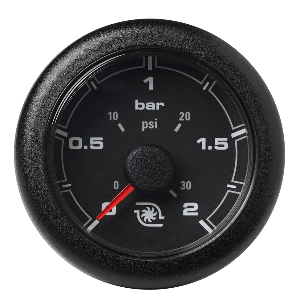 Suncoast Marine and Auto offers Veratron 52MM (2-1/16") OceanLink Boost Pressure Gauge - 2 Bar/30 PSI - Black Dial Bezel [A2C1066140001]