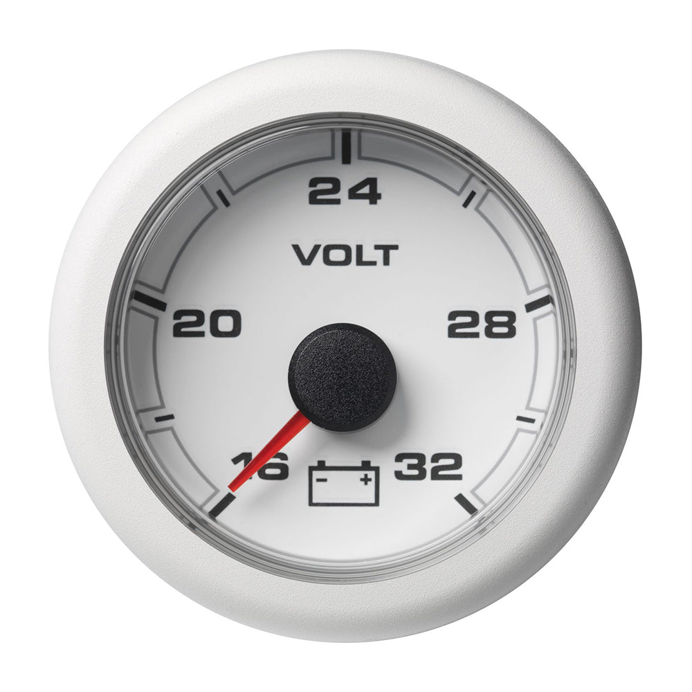 Suncoast Marine and Auto offers Veratron 52MM (2-1/16") OceanLink Battery Voltage Gauge - 16 to 32V - White Dial Bezel [A2C1066130001]