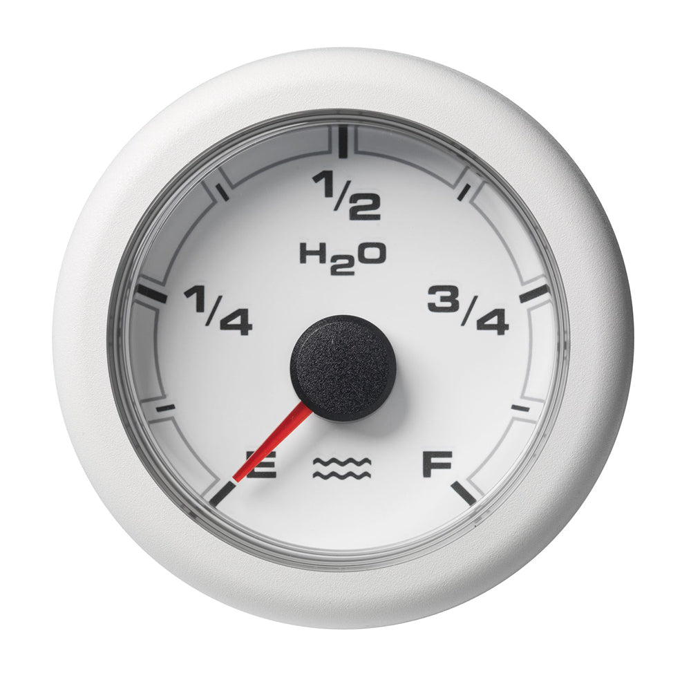 Suncoast Marine and Auto offers Veratron 52MM (2-1/16") OceanLink Fresh Water Empty Gauge - White Dial Bezel [A2C1065920001]