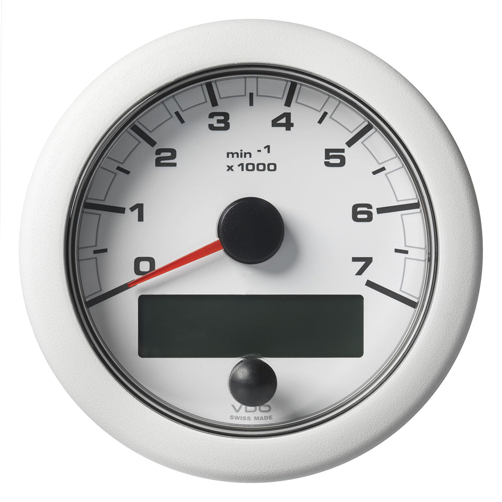 Suncoast Marine and Auto offers Veratron 3-3/8" (85MM) OceanLink NMEA 2000 Tachometer - 7000 RPM - White Dial Bezel [A2C1065820001]