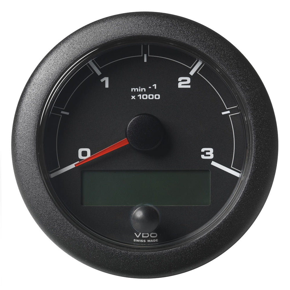 Suncoast Marine and Auto offers Veratron 3-3/8" (85mm) OceanLink Tachometer 3000 RPM - Black Dial Bezel [A2C1065660001]