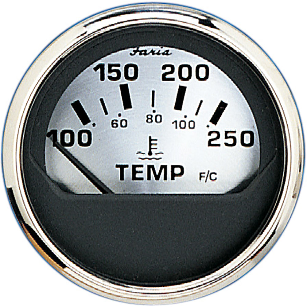 Suncoast Marine and Auto offers Faria Spun Silver 2" Water Temp Gauge [16004]