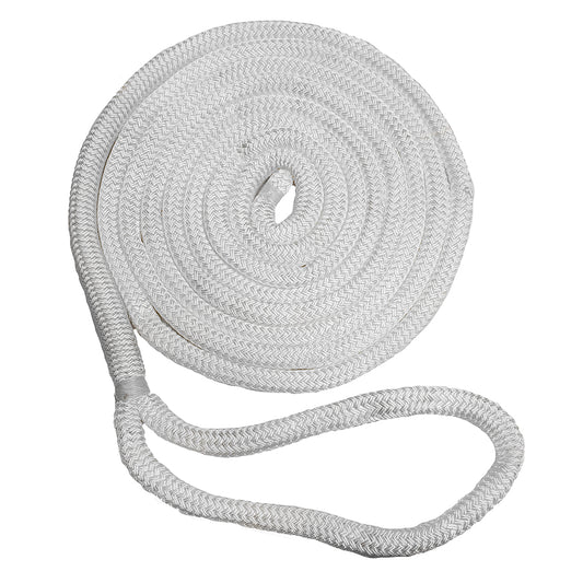 Suncoast Marine and Auto offers New England Ropes 3/8" Double Braid Dock Line - White - 15 [C5050-12-00015]