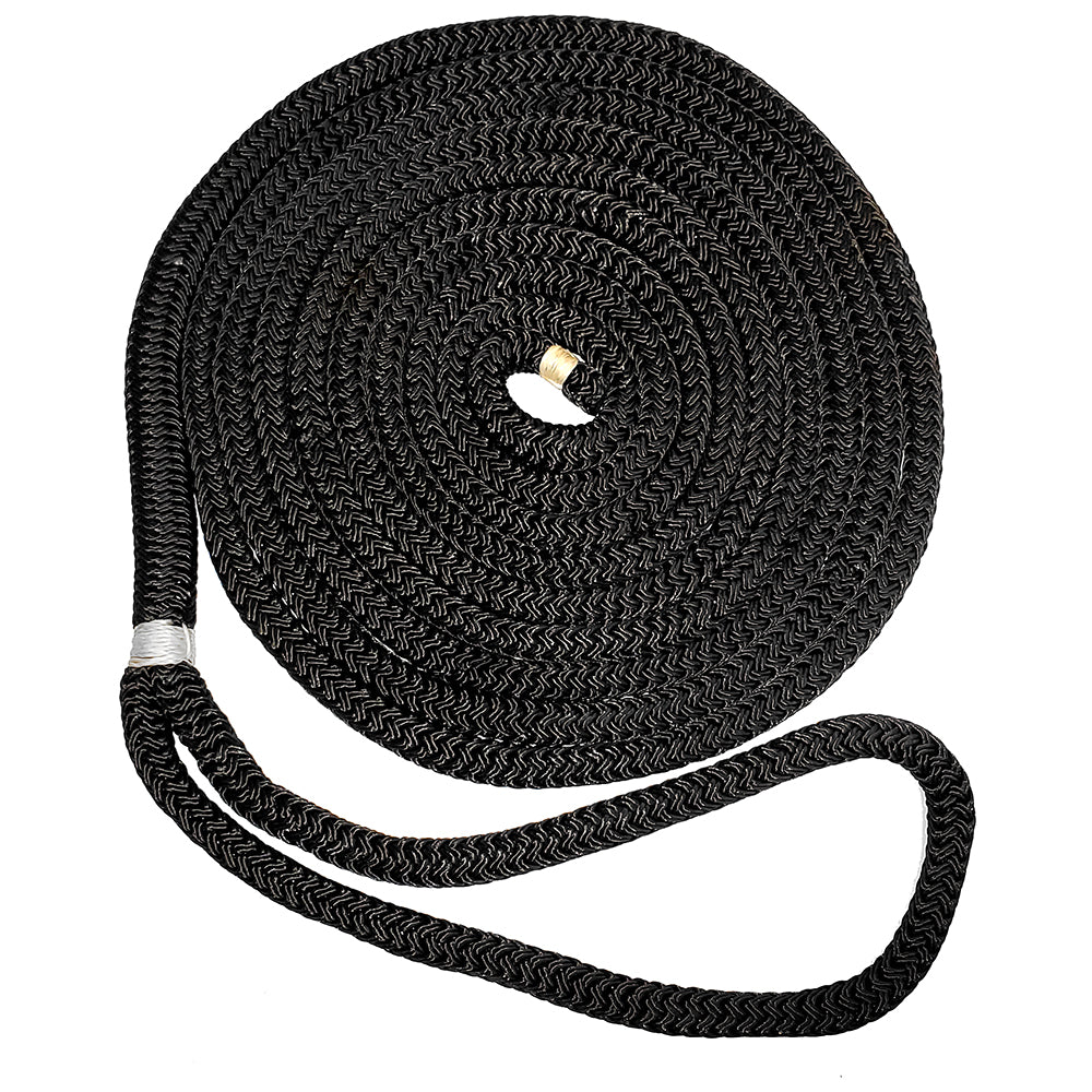 Suncoast Marine and Auto offers New England Ropes 1/2" Double Braid Dock Line - Black - 25 [C5054-16-00025]