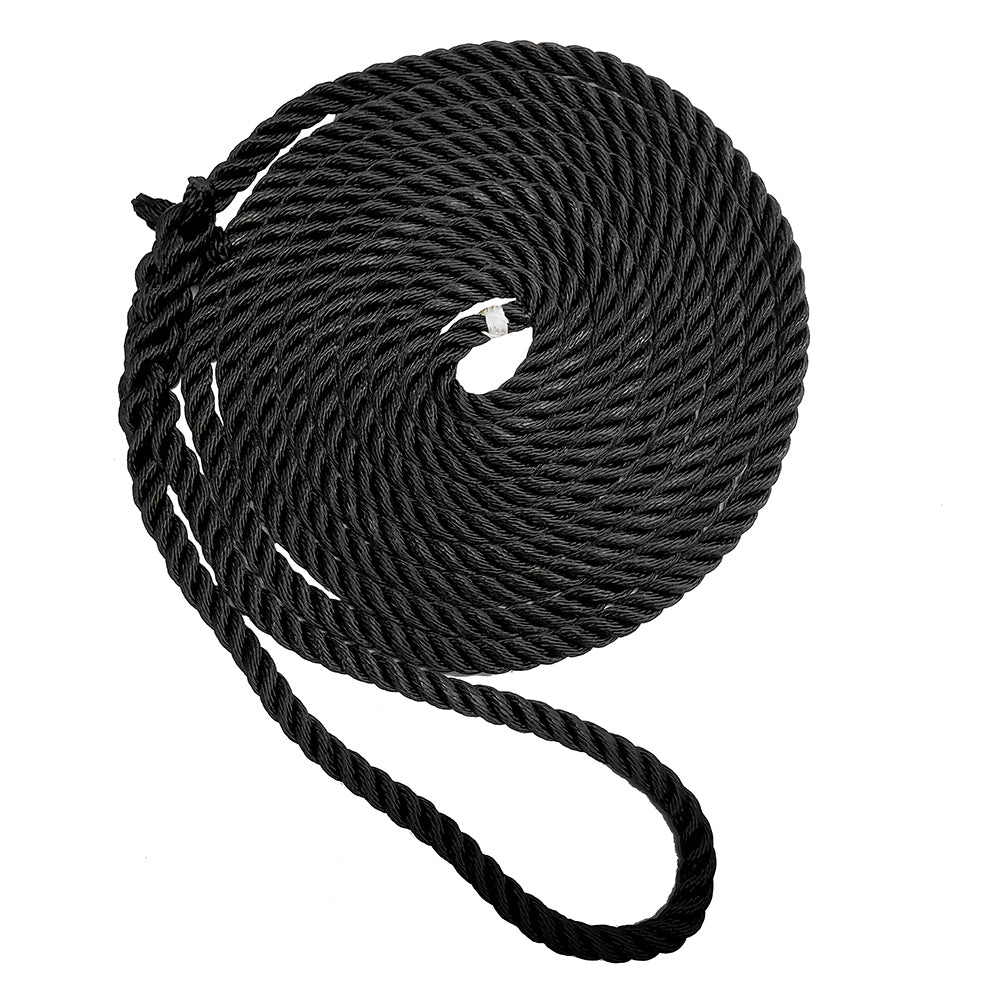 Suncoast Marine and Auto offers New England Ropes 3/8" Premium 3-Strand Dock Line - Black - 15 [C6054-12-00015]