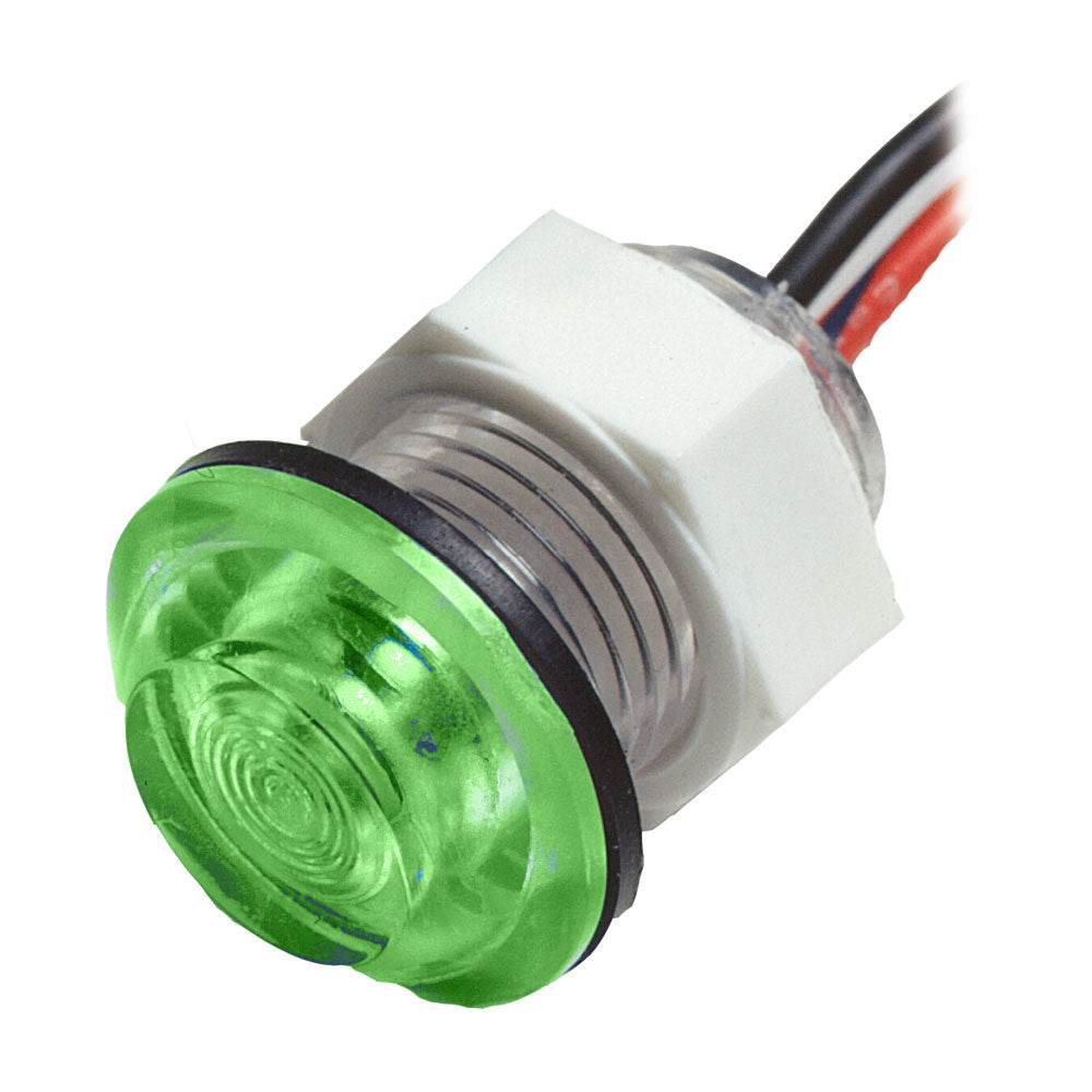 Suncoast Marine and Auto offers Innovative Lighting LED Bulkhead Livewell Light Flush Mount - Green [011-3500-7]