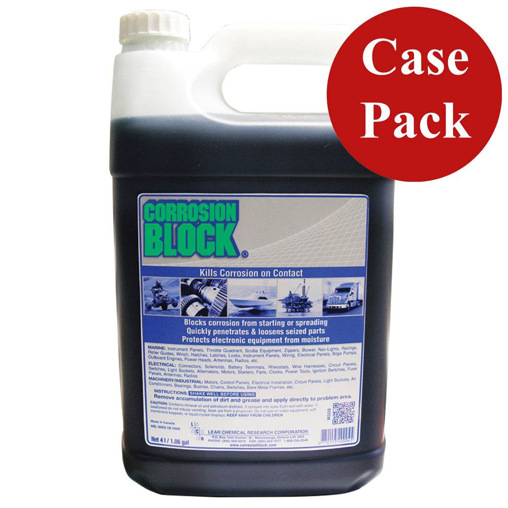 Suncoast Marine and Auto offers Corrosion Block Liquid 4-Liter Refill - Non-Hazmat, Non-Flammable Non-Toxic *Case of 4* [20004CASE]