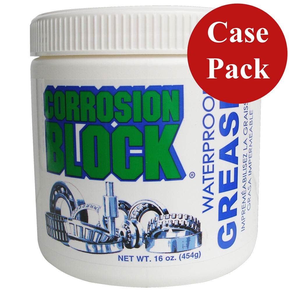 Suncoast Marine and Auto offers Corrosion Block High Performance Waterproof Grease - 16oz Tub - Non-Hazmat, Non-Flammable Non-Toxic *Case of 6* [25016CASE]