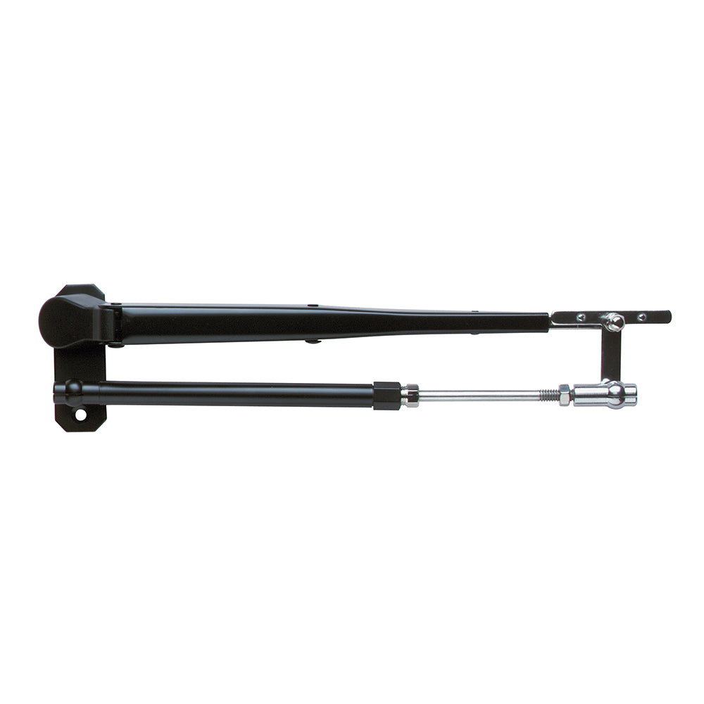 Suncoast Marine and Auto offers Marinco Wiper Arm Deluxe Black Stainless Steel Pantographic - 17"-22" Adjustable [33037A]