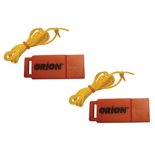 Suncoast Marine and Auto offers Orion Safety Whistle w/Lanyards - 2-Pack [676]