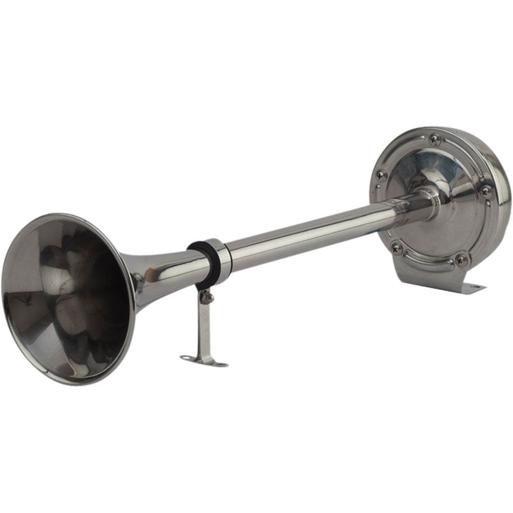 Suncoast Marine and Auto offers Sea-Dog MaxBlast Stainless Steel Trumpet 12V Horn - Single [431510-1]