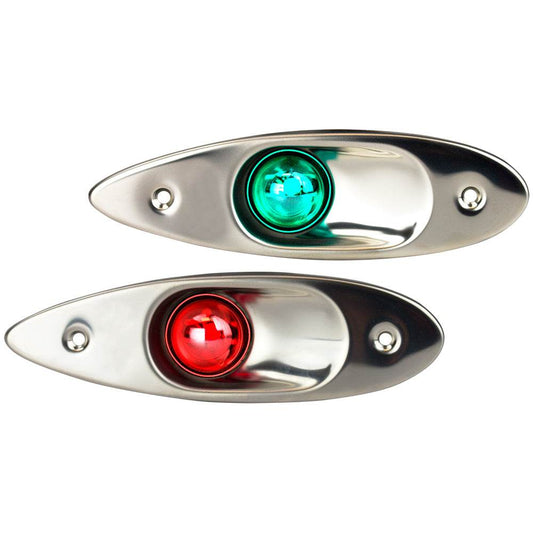 Suncoast Marine and Auto offers Sea-Dog Stainless Steel Flush Mount Side Lights [400180-1]