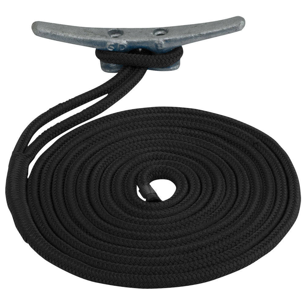 Suncoast Marine and Auto offers Sea-Dog Double Braided Nylon Dock Line - 5/8" x 20 - Black [302116020BK-1]