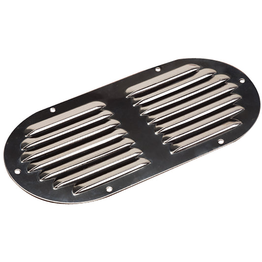 Suncoast Marine and Auto offers Sea-Dog Stainless Steel Louvered Vent - Oval - 9-1/8" x 4-5/8" [331405-1]