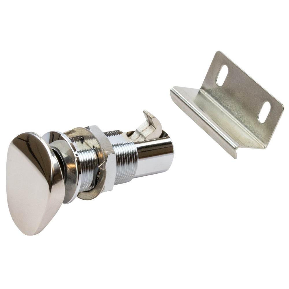 Suncoast Marine and Auto offers Sea-Dog Push Button Cabinet Latch - Oval [225400-1]