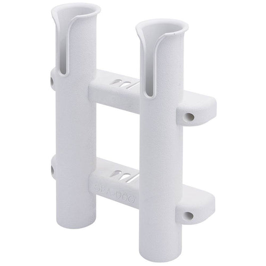 Suncoast Marine and Auto offers Sea-Dog Two Pole Side Mount Rod Storage Rack - White [325028-1]