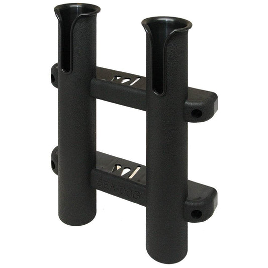 Suncoast Marine and Auto offers Sea-Dog Two Pole Side Mount Rod Storage Rack - Black [325029-1]