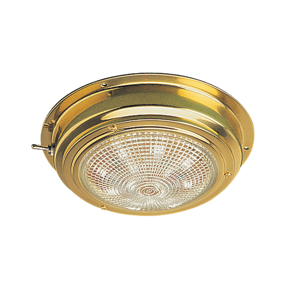 Suncoast Marine and Auto offers Sea-Dog Brass LED Dome Light - 5" Lens [400208-1]