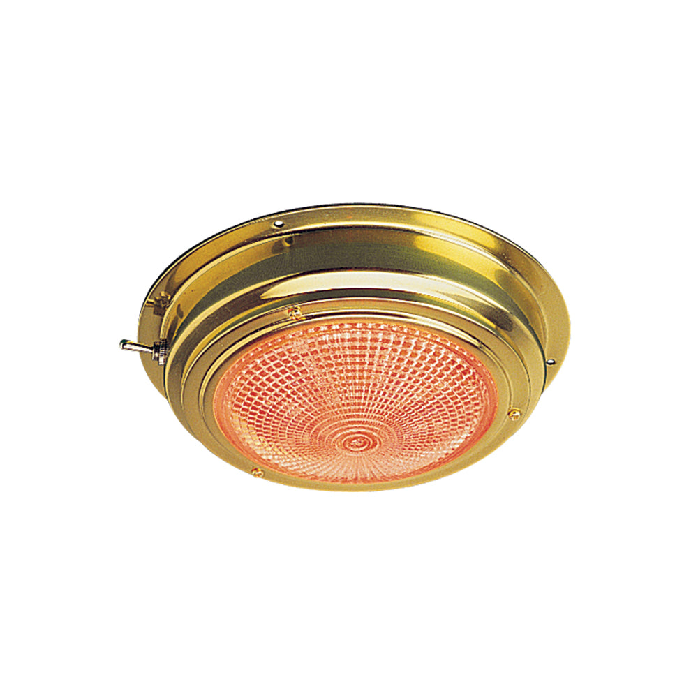 Suncoast Marine and Auto offers Sea-Dog Brass LED Day/Night Dome Light - 5" Lens [400358-1]