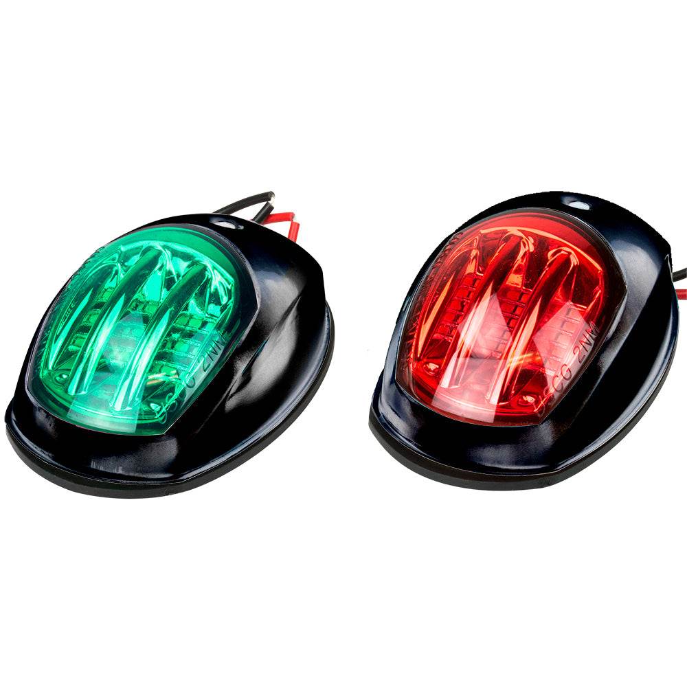 Suncoast Marine and Auto offers Sea-Dog Black LED Navigation Lights - Port Starboard [400073-1]