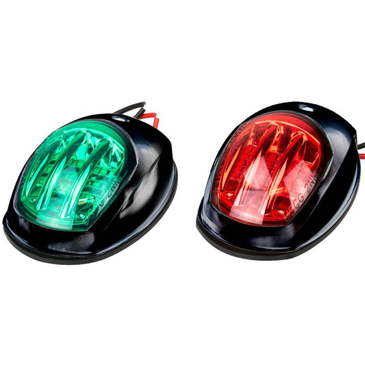 Suncoast Marine and Auto offers Sea-Dog Black LED Navigation Lights - Port Starboard [400073-1]