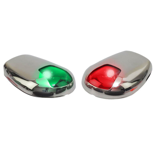 Suncoast Marine and Auto offers Sea-Dog Stainless Steel Side Mount LED Navigation Lights - 2 NM - Port Starboard [400079-1]