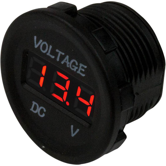 Suncoast Marine and Auto offers Sea-Dog Round Voltage Meter - 6V-30V [421615-1]