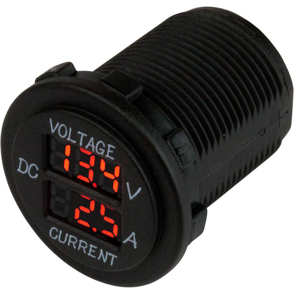 Suncoast Marine and Auto offers Sea-Dog Round Voltage Amp Meter - 6V-30V 0 Amp - 10 Amp Meter [421625-1]