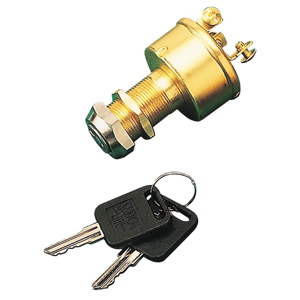 Suncoast Marine and Auto offers Sea-Dog Brass 3-Position Key Ignition Switch [420350-1]