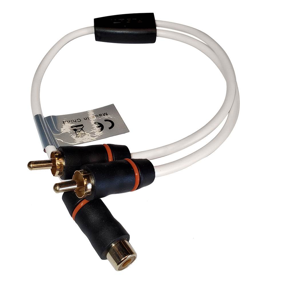 Suncoast Marine and Auto offers Fusion RCA Cable Splitter - 1 Female to 2 Male - 1 [010-12895-00]