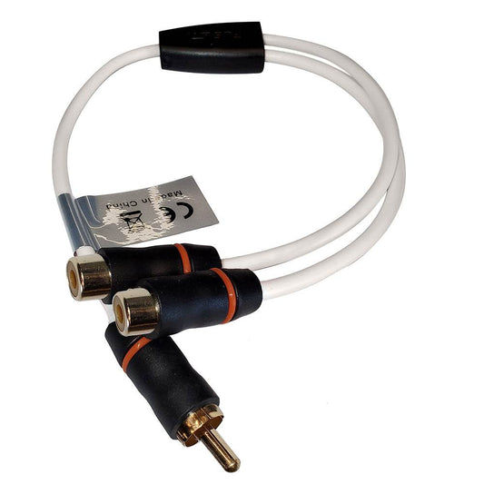 Suncoast Marine and Auto offers Fusion RCA Cable Splitter - 1 Male to 2 Female - 1 [010-12896-00]