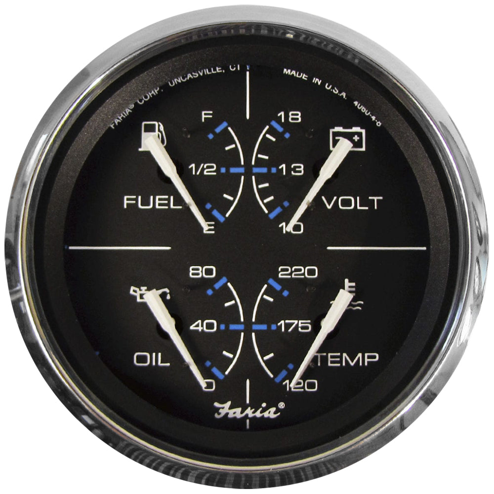 Suncoast Marine and Auto offers Faria Chesapeake Black 4" Multifunction Gauge [33751]