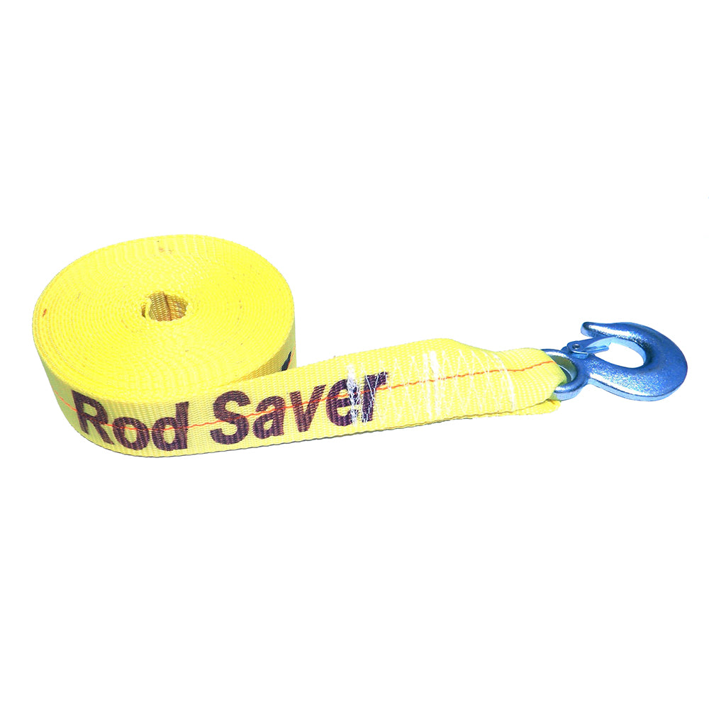 Suncoast Marine and Auto offers Rod Saver Heavy-Duty Winch Strap Replacement - Yellow - 2" x 25 [WSY25]