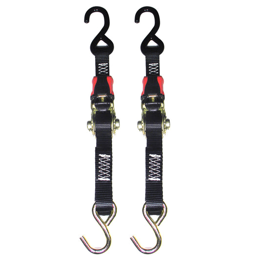 Suncoast Marine and Auto offers Rod Saver Rubber Ratchet Tie-Down - 1" x 3 - Pair [RTD3]