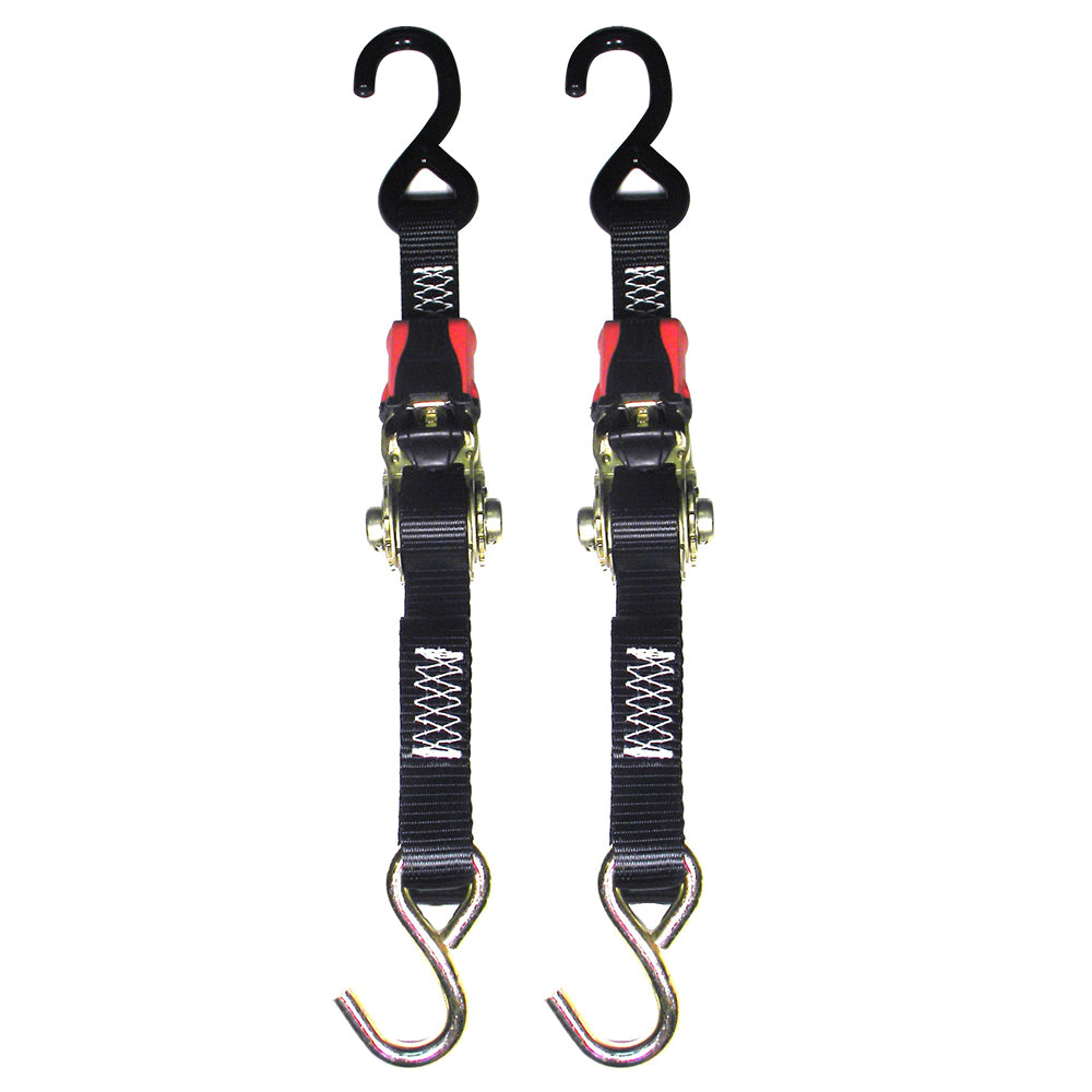 Suncoast Marine and Auto offers Rod Saver Rubber Ratchet Tie-Down - 1" x 4 - Pair [RTD4]