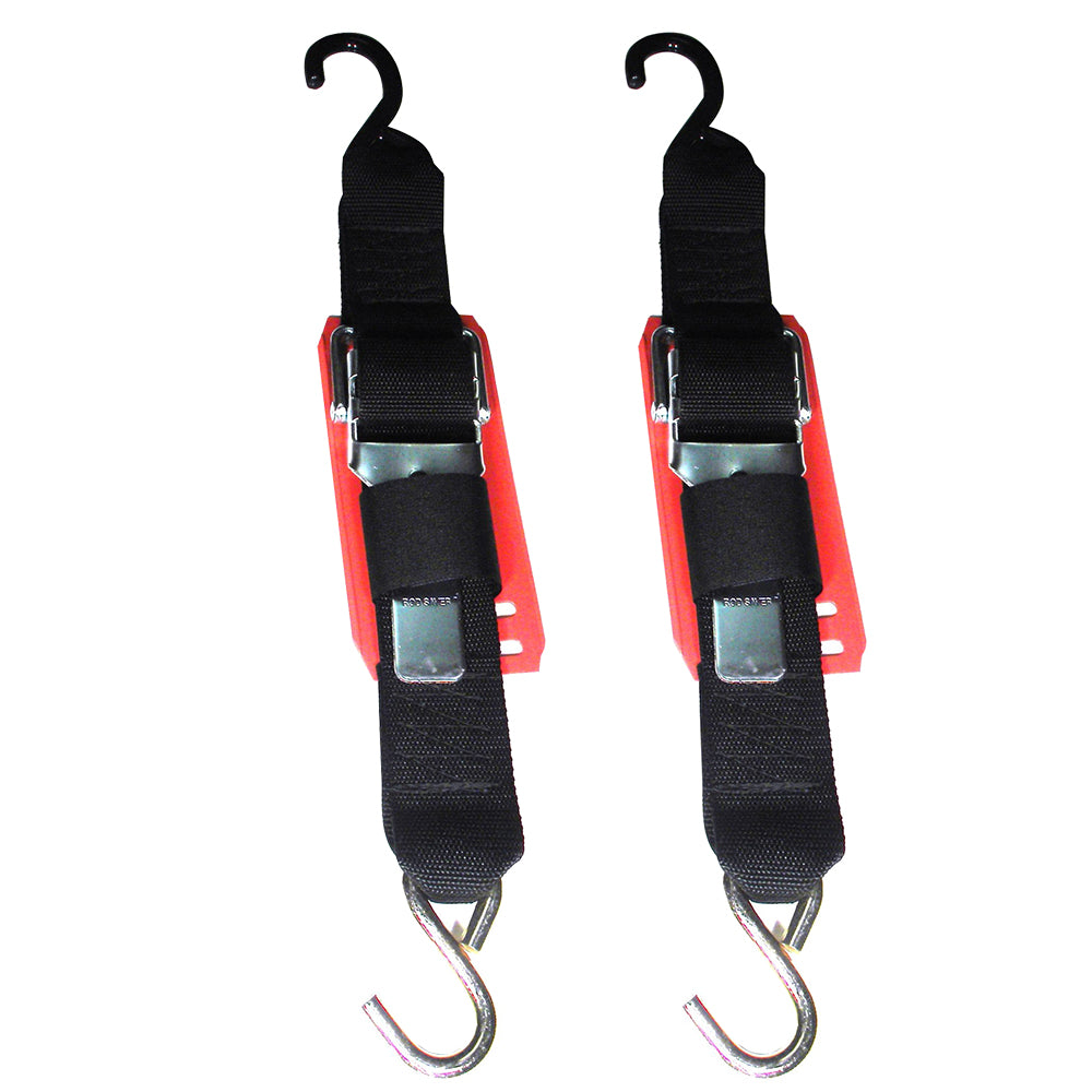 Suncoast Marine and Auto offers Rod Saver Paddle Buckle Trailer Tie-Down w/Vinyl Pad - 2" x 2 - Pair [2PB2VP]