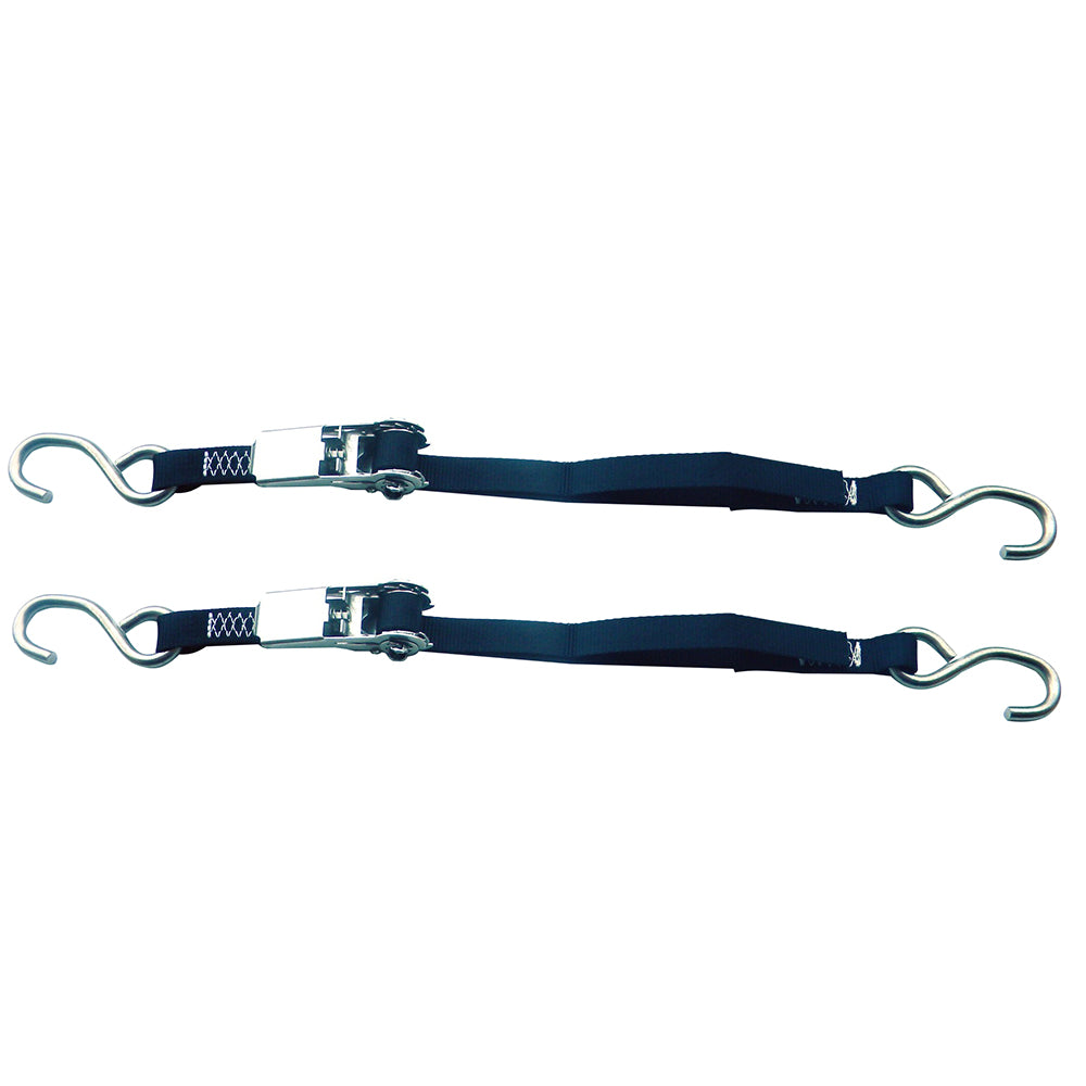 Suncoast Marine and Auto offers Rod Saver Stainless Steel Ratchet Tie-Down - 1" x 3 - Pair [SSRTD3]